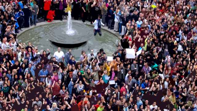 Un grupo de asistentes a una manifestación / CG