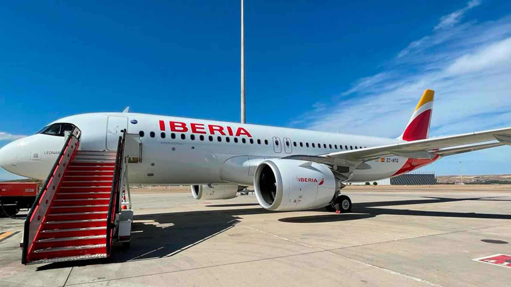 Uno de los aviones de la flota de la principal aerolínea de España, Iberia / IBERIA