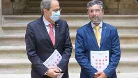 El presidente de la Generalitat, Quim Torra, y el presidente de la Cámara de Comercio de Barcelona, Joan Canadell / CÁMARA BARCELONA