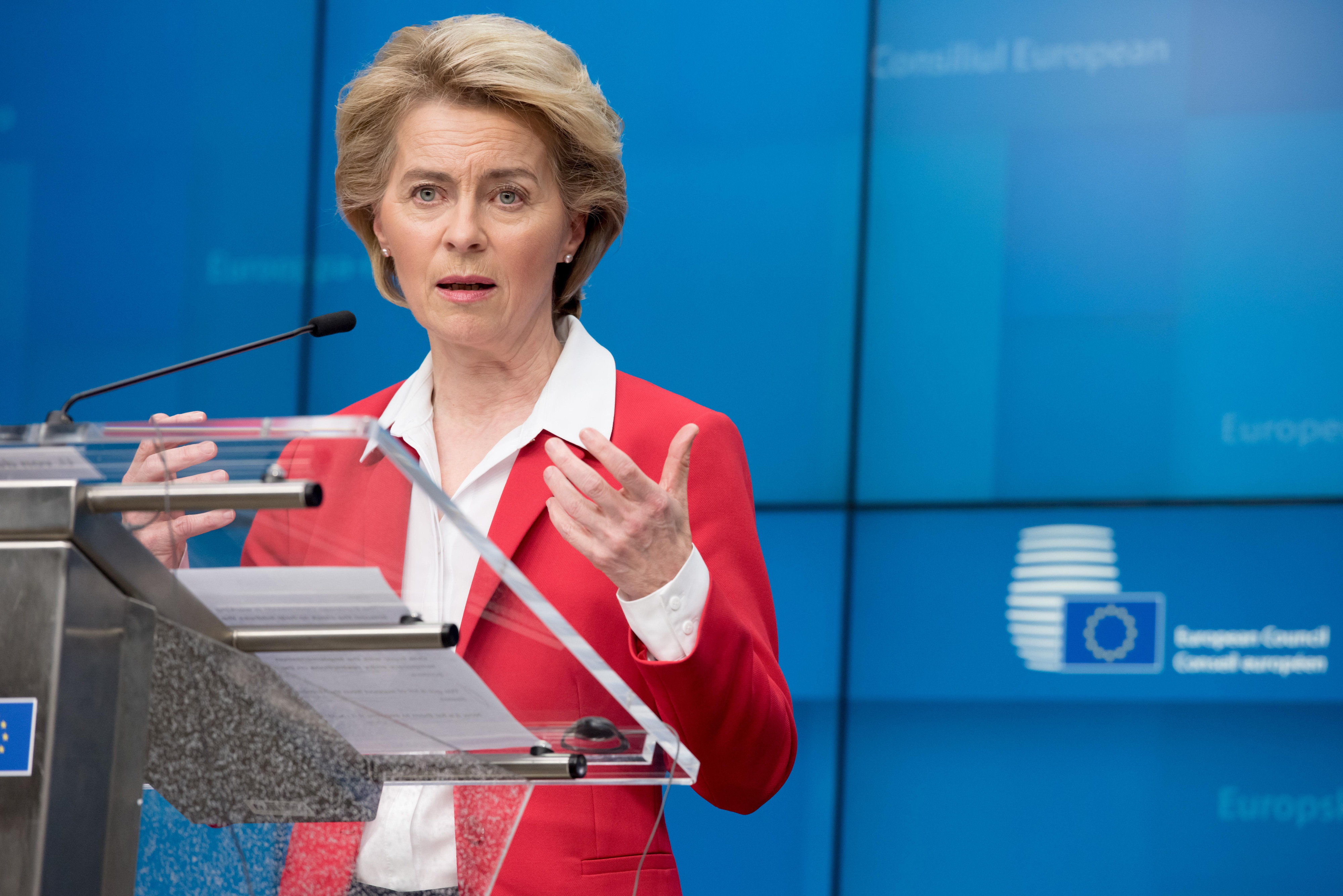 Ursula von der Leyen, presidenta de la Comisión Europea, con sede en Bruselas  / EP