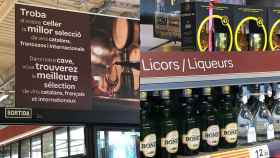 Carrefour excluye el español en los carteles de un supermercado de Roses (Girona) / TWITTER