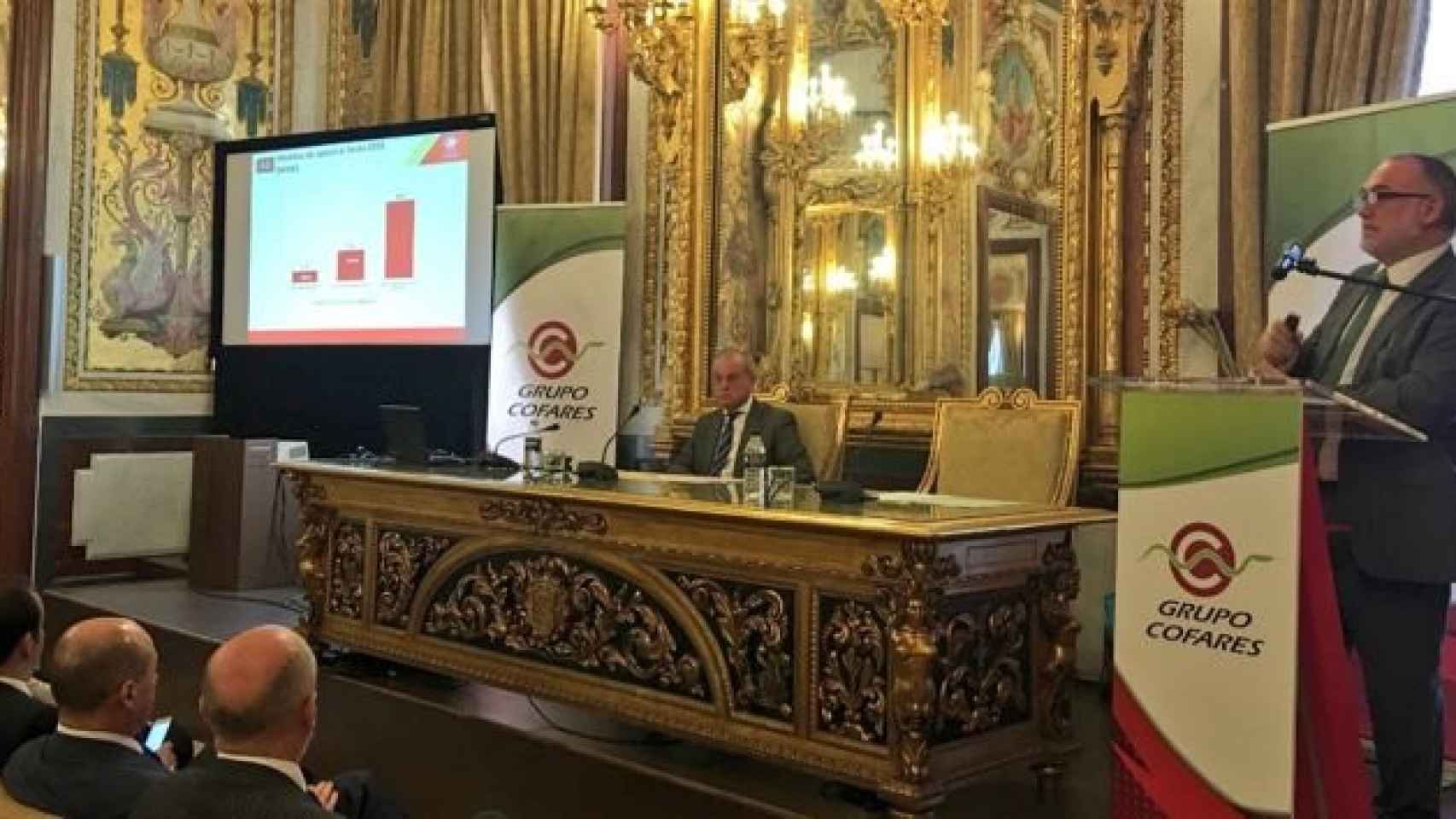 La presentación de los resultados del Grupo Cofares este miércoles en la Cámara de Comercio de Madrid
