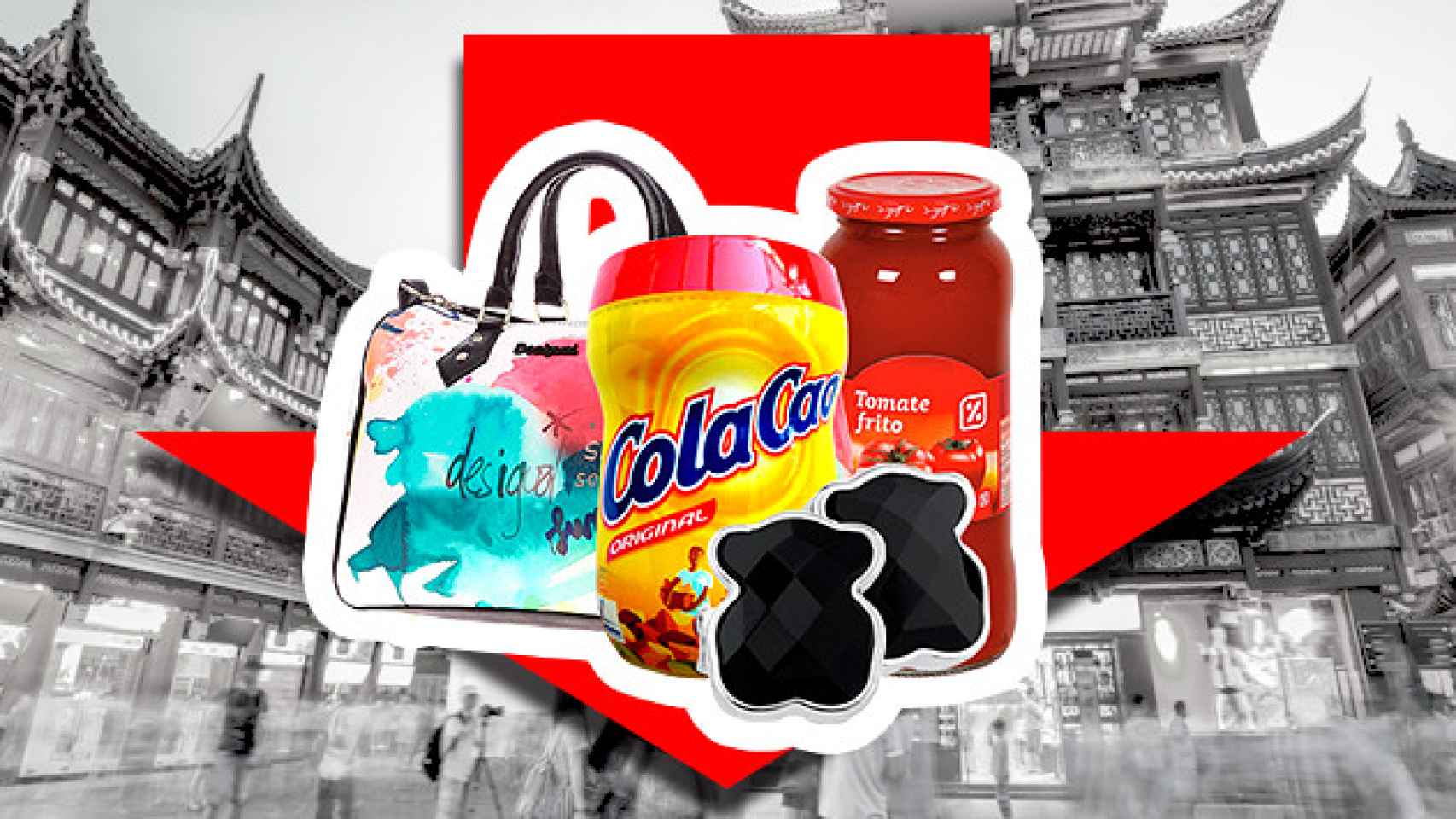 Productos de las marcas Cola Cao, Día, Desigual y Tous / CG
