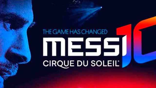 Cartel del show del Cirque du Soleil sobre Lionel Messi
