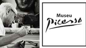 Pablo Picasso trabajando en su taller / MUSEU PICASSO