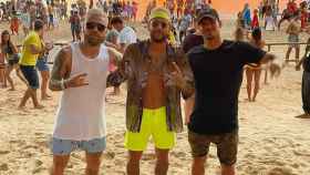 neymar y su fiesta en la playa