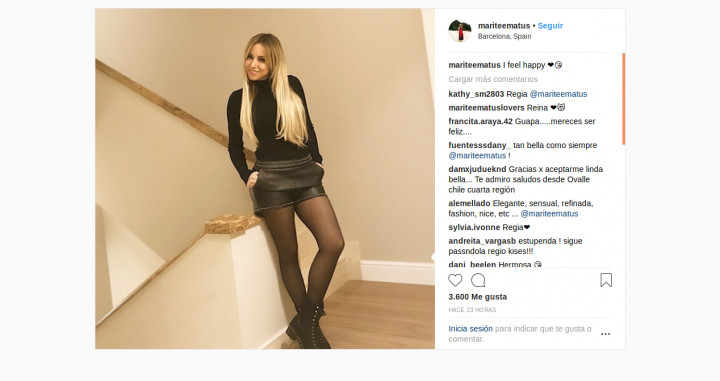 Maria Teresa Matus en Instagram