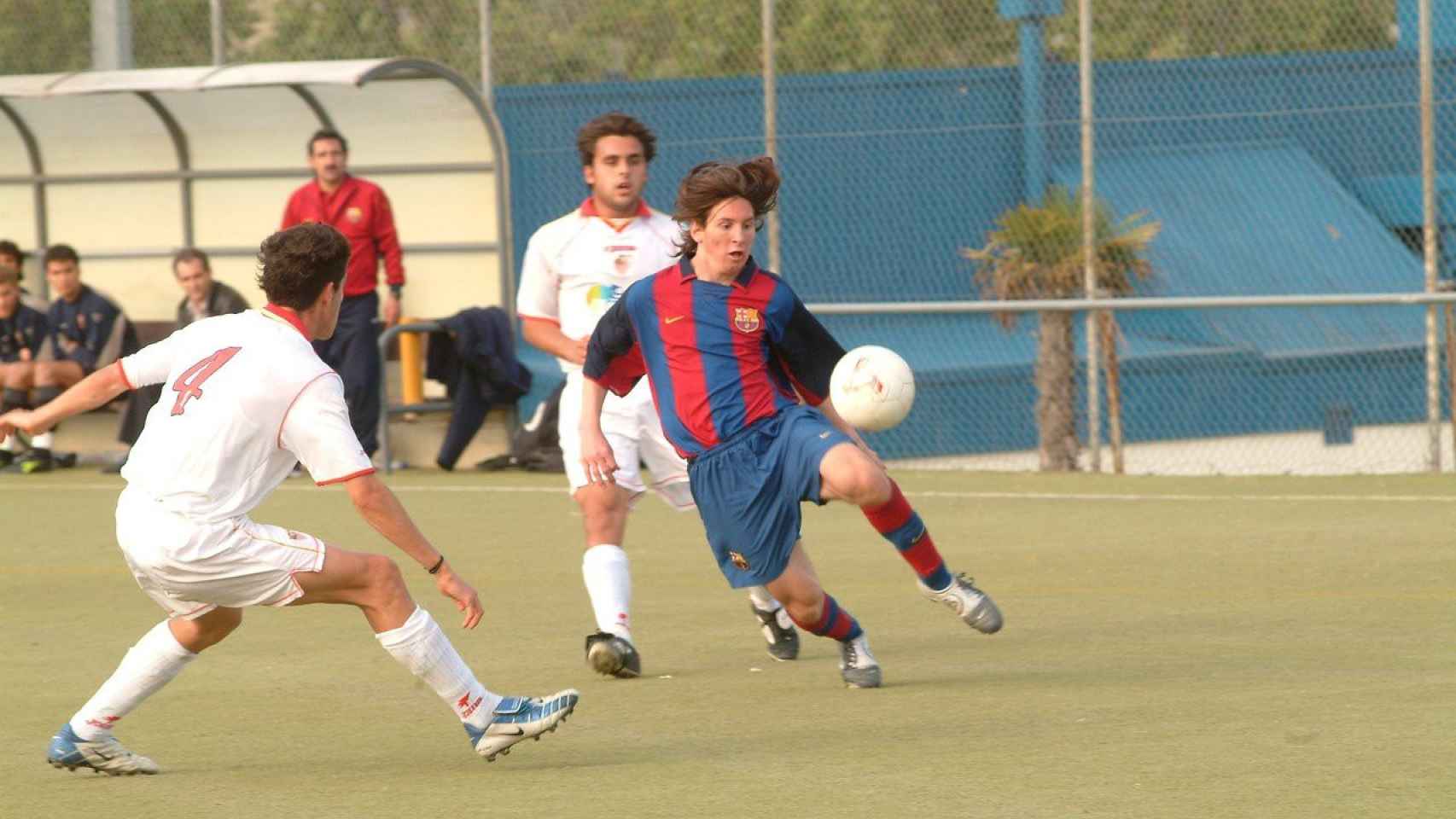 Leo Messi, en un partido con el Juvenil del Barça | FCB