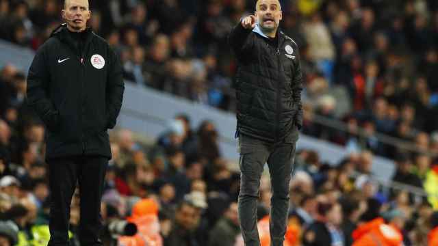 Guardiola en el partido contra el West Ham / EFE