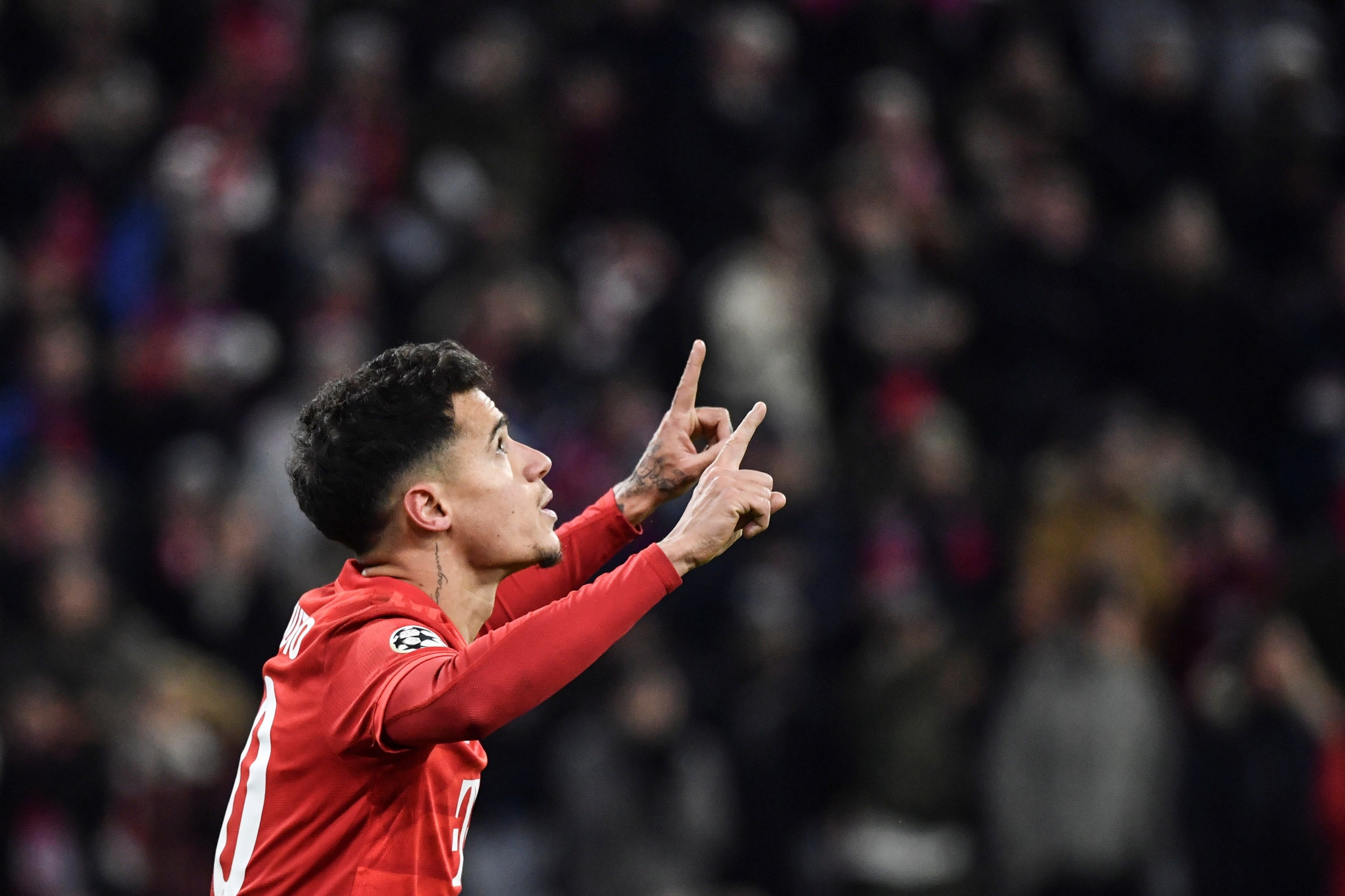 Philippe Coutinho celebra un gol con el Bayern de Múnich / EFE