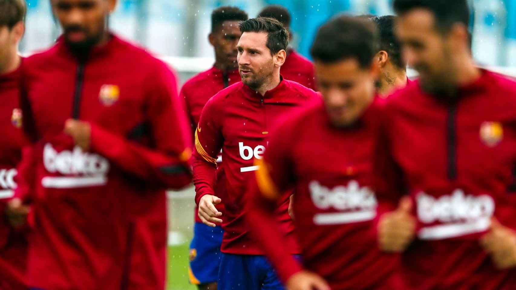 Leo Messi, en su regreso a los entrenamientos con el grupo / FC Barcelona