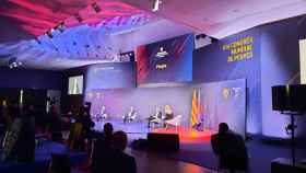 Imagen del debate de los tres candidatos en Barça TV / Seguiment FCB