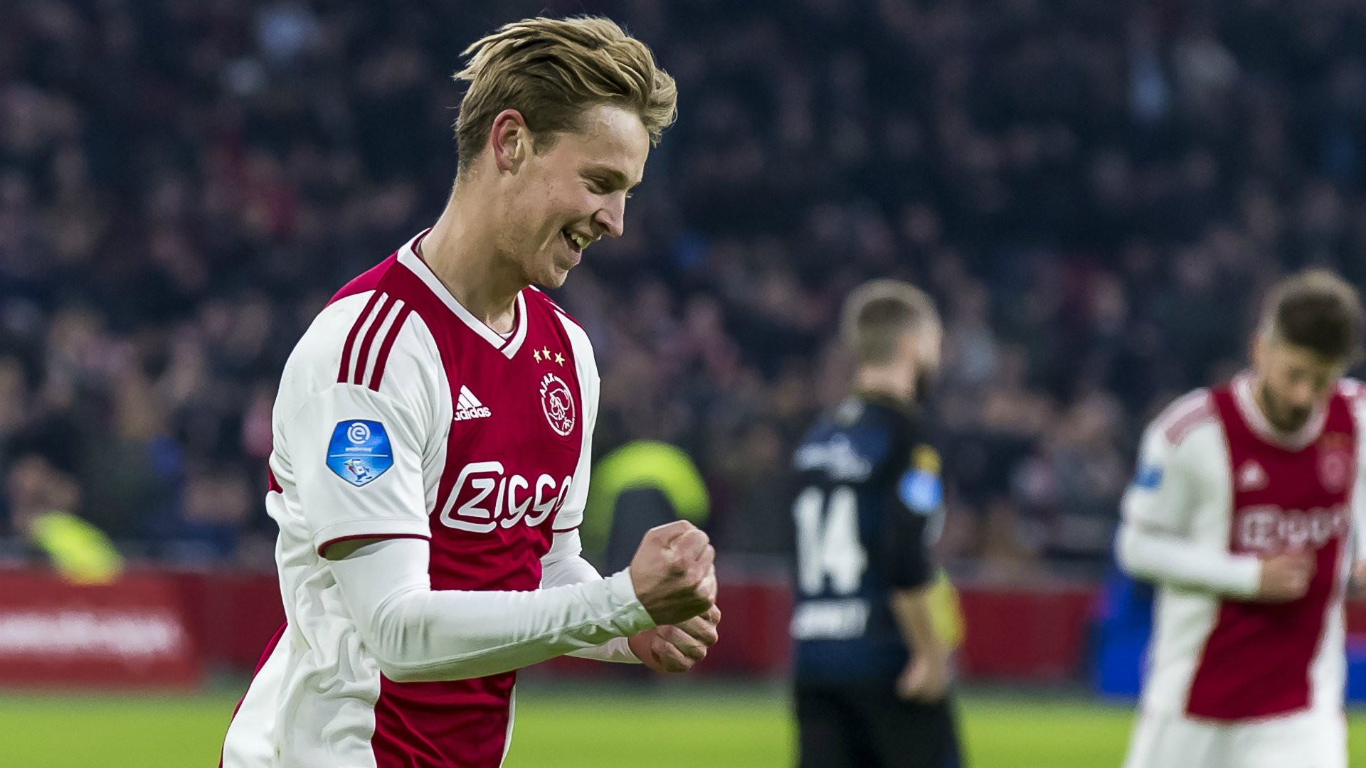 Frenkie de Jong celebrando un gol con el Ajax / EFE