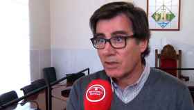 Xavier Fonollosa, alcalde de Martorell, en una entrevista en la televisión municipal