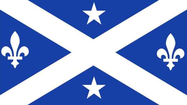 Bandera imaginaria de la repúblicas independientes de Quebec, Cataluña y Escocia