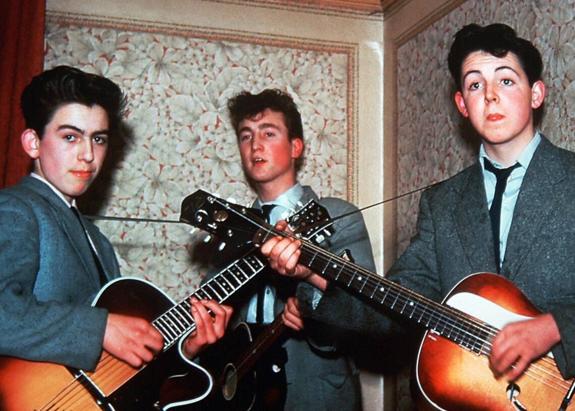 George Harrison, John Lennon y Paul McCartney