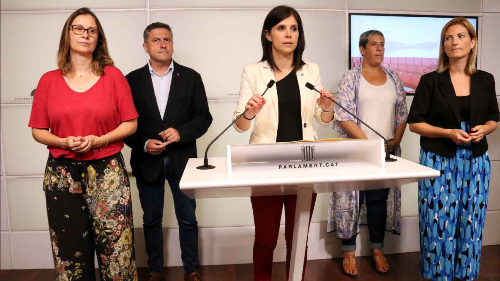 Marta Vilalta, portavoz de ERC, justificando la suspensión de Laura Borràs como presidenta del Parlament / CG