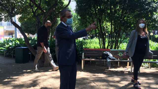 Artur Mas, en los Jardines del Palau Robert / CG