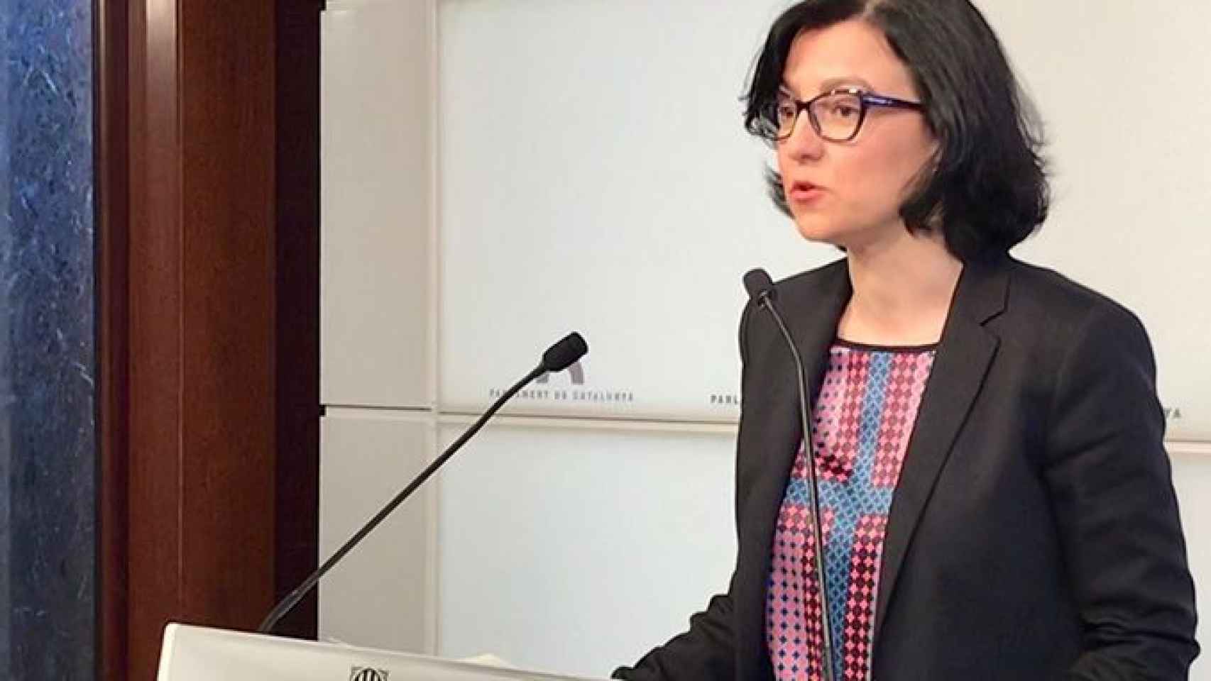La portavoz del PSC en el Parlament, Eva Granados, valora la propuesta de Jordi Turull como candidato / CG