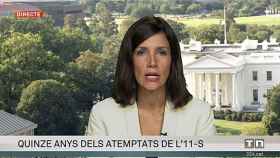La corresponsal de TV3 en EEUU, Raquel Sans, informando sobre el 15º aniversario de los atentados del 11S / TV3