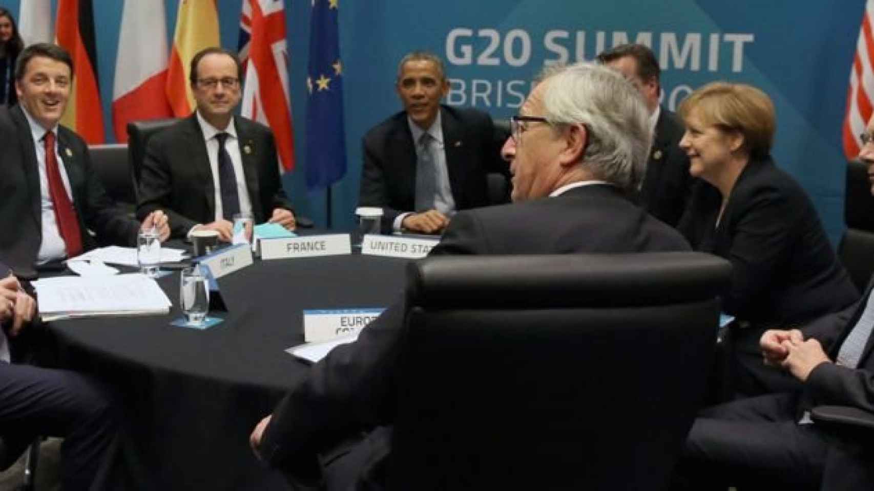 Los principales líderes mundiales en una reunión del G20 en una imagen de archivo.
