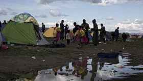 Campo de refugiados en el norte de Grecia.