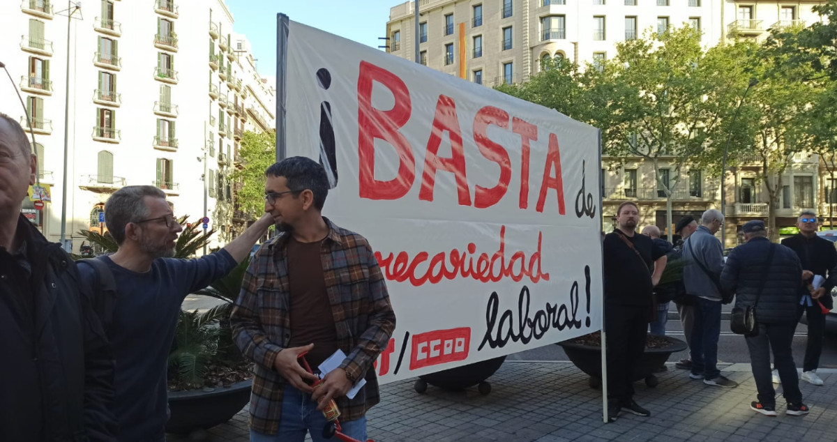 Trabajadores del Hotel Palace protestan por sus condiciones laborales / HUGO SÁNCHEZ - CG