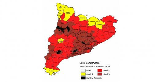 Mapa del 'plan alfa' en Cataluña / GOVERN
