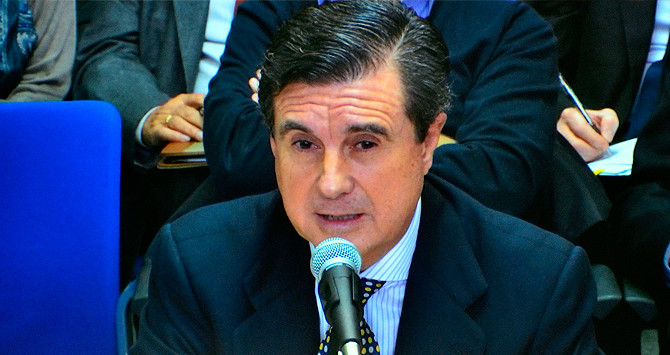 Jaume Matas, durante su comparecencia en el caso Nóos / EFE