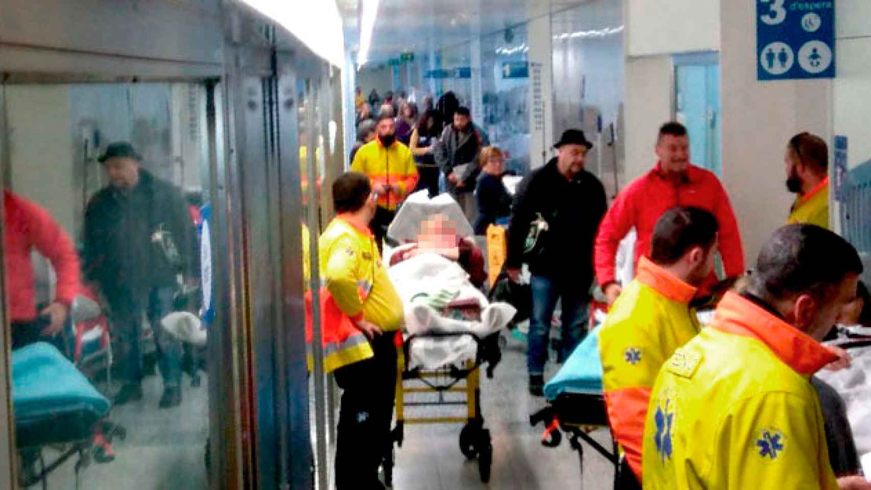 Imagen de las urgencias saturadas del Hospital Moisès Broggi de Sant Joan Despí / CG