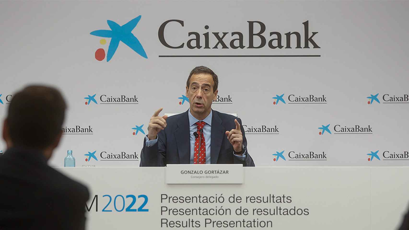 Gonzalo Gortázar, consejero delegado de Caixabank, habla de resultados razonables / EUROPA PRESS