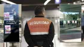 Primeras actuaciones de los vigilantes de seguridad en huelga indefinida por los impagos de Ombuds / CG