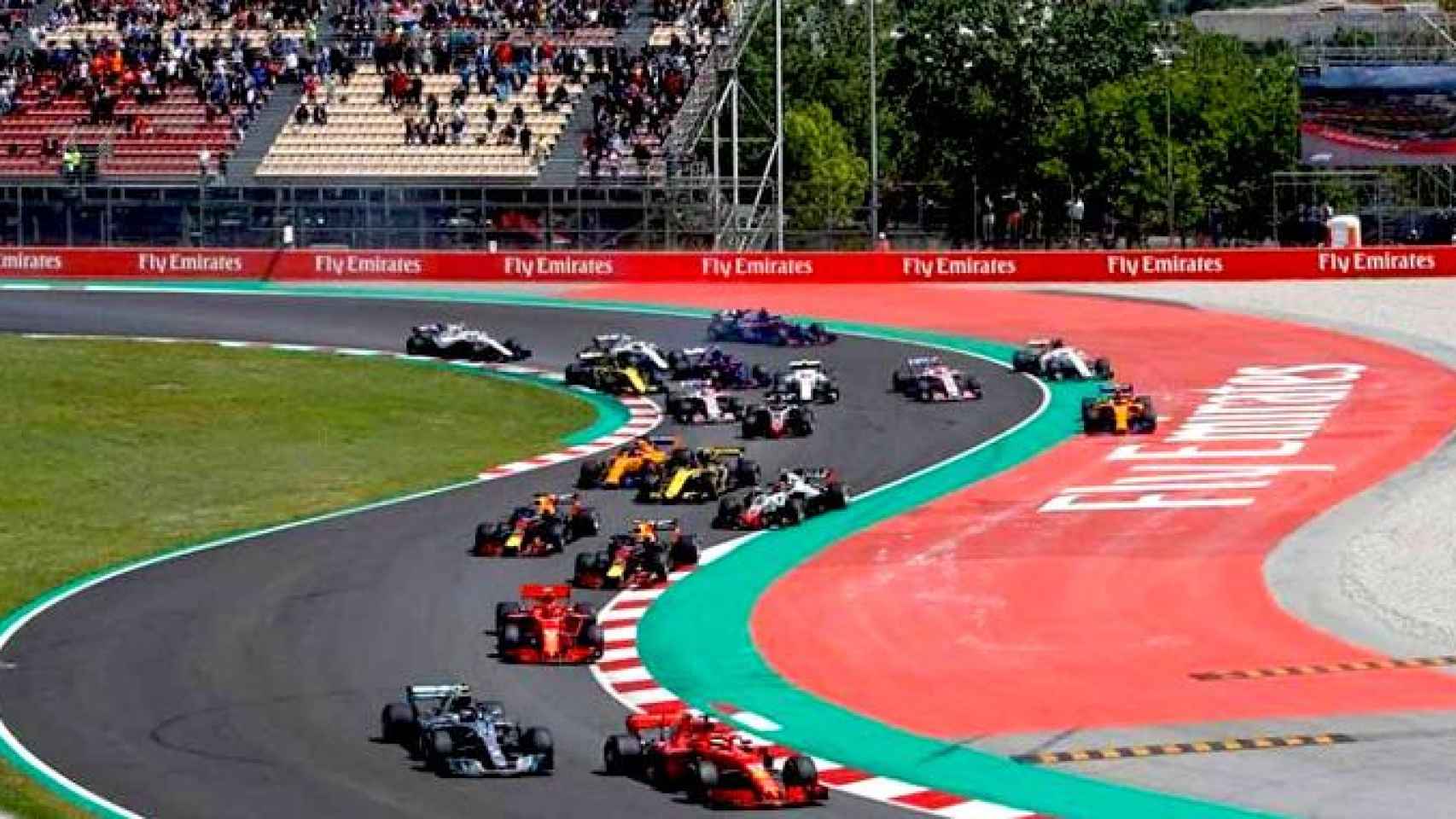 Gradas vacías en el Gran Premio de España de F1 que tuvo lugar en el Circuit de Barcelona-Cataluña el pasado 13 de mayo / EFE