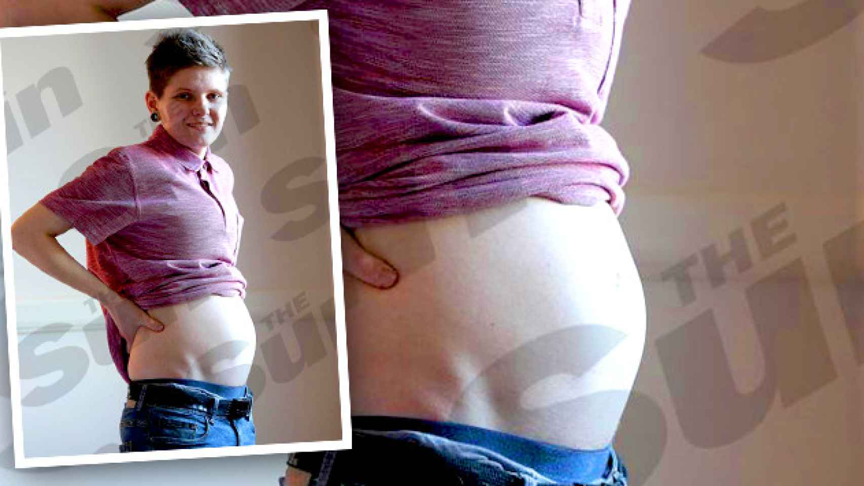 Hayden Cross es el primer transexual británico a estar embarazado / THE SUN