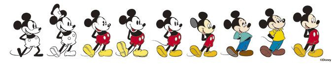 Evolución de Mickey Mouse / DISNEY
