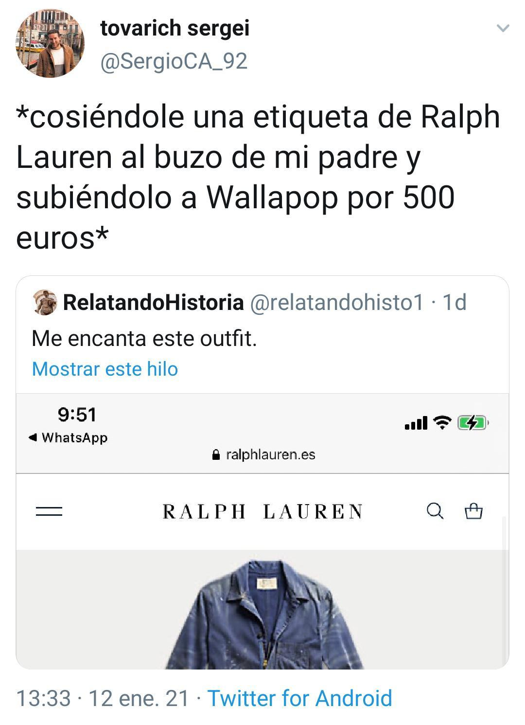 El mono de trabajo de Ralph Lauren y los 700 euros que incendian las redes  sociales
