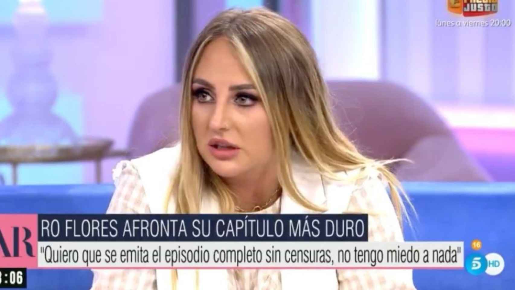 Rocío Flores en 'El programa de Ana Rosa' / MEDIASET