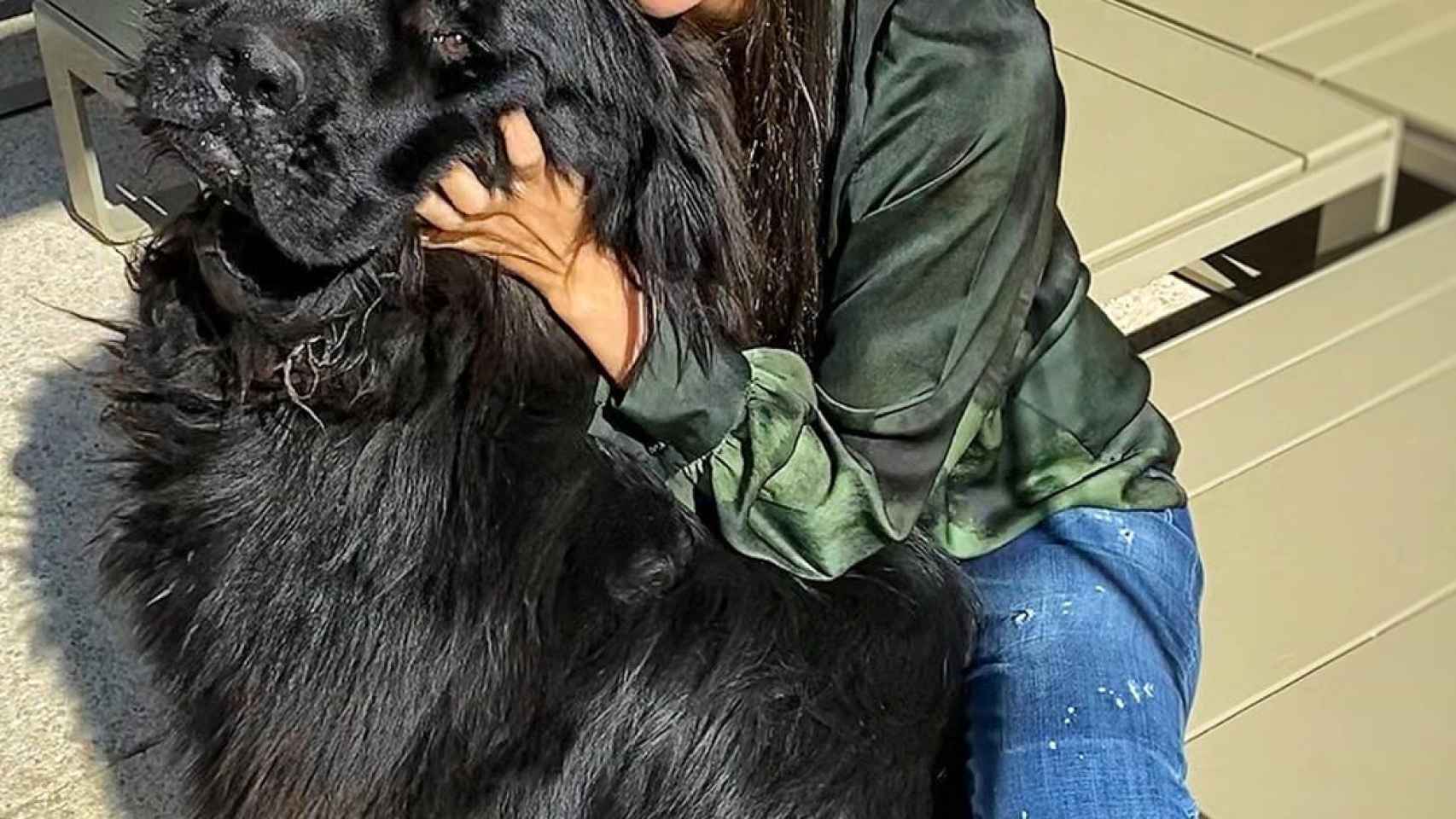 Sara Sálamo con su mascota