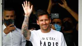 La llegada de Messi a París / Redes