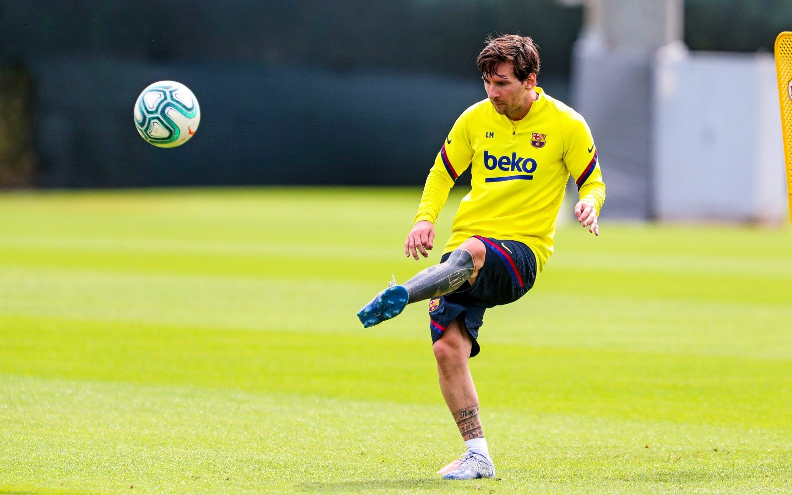 Una Imagen de Leo Messi durante los entrenamientos /FC BARCELONA