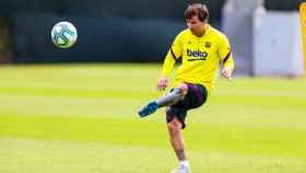 Una Imagen de Leo Messi durante los entrenamientos /FC BARCELONA