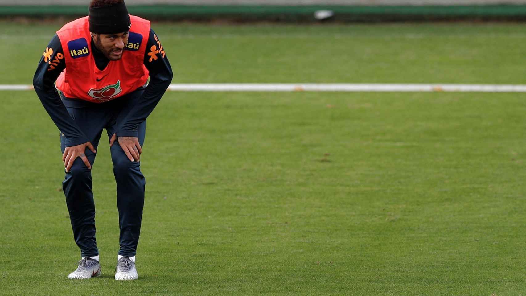 Neymar Jr en un entrenamiento con la selección brasileña / EFE