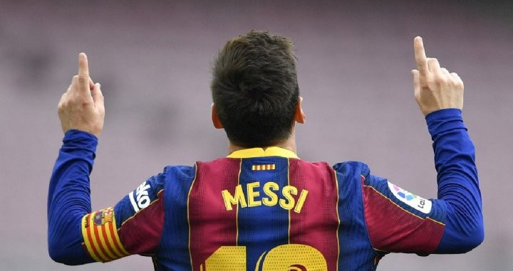 Messi celebra un gol del Barça / EFE