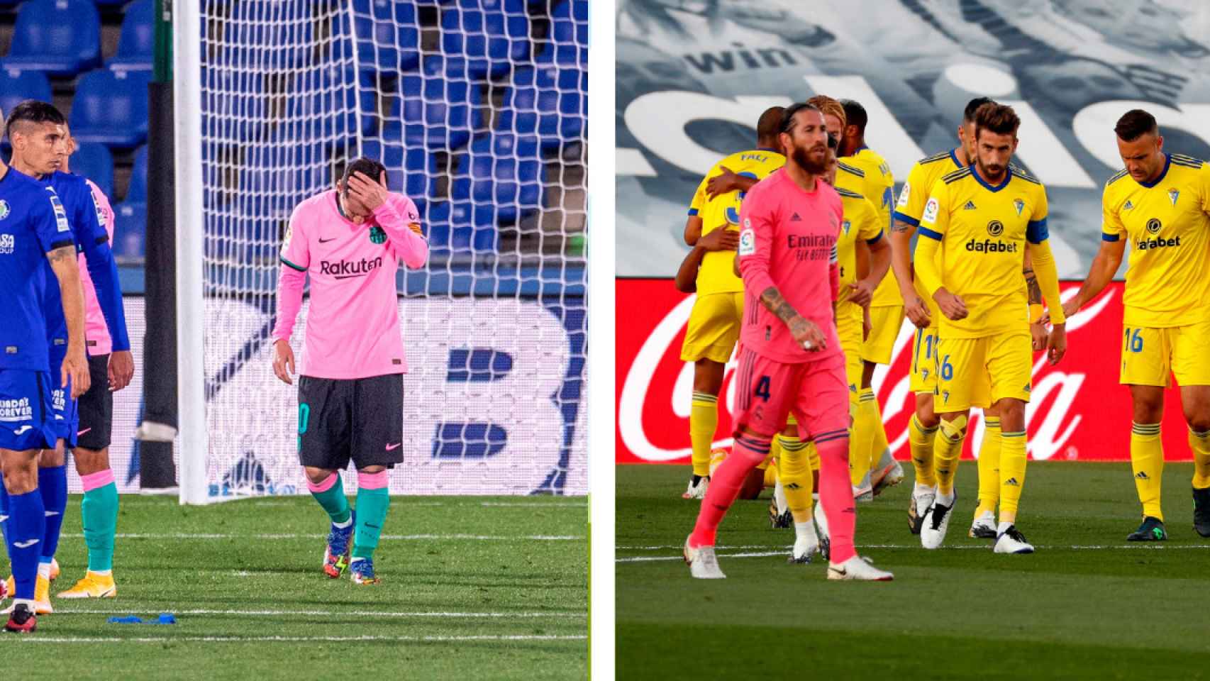 Montaje de las derrotas de Barça y Real Madrid antes del clásico | Culemanía