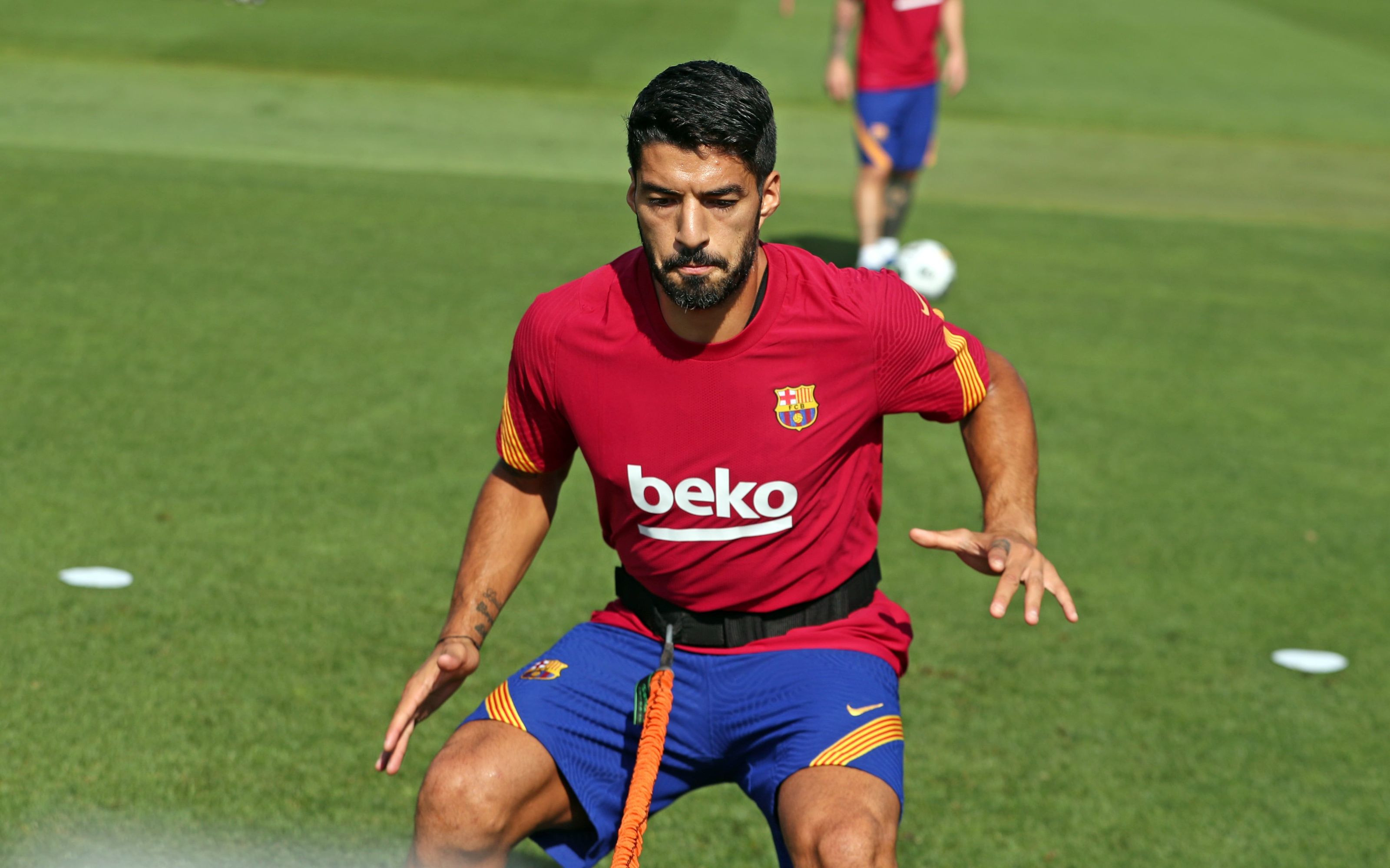 Luis Suárez en un entrenamiento del Barça / FC Barcelona