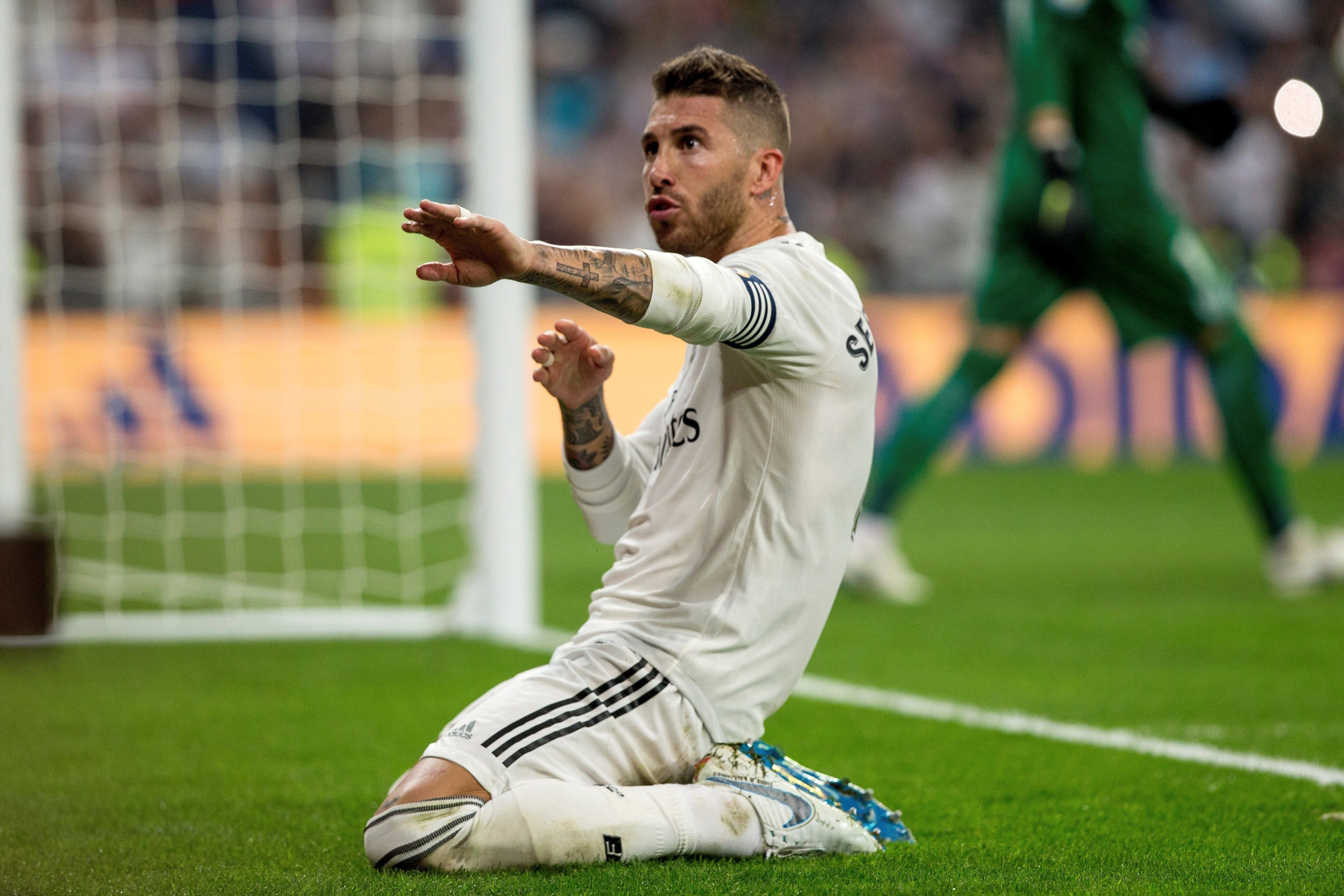 Sergio Ramos celebra un gol de penalti / EFE