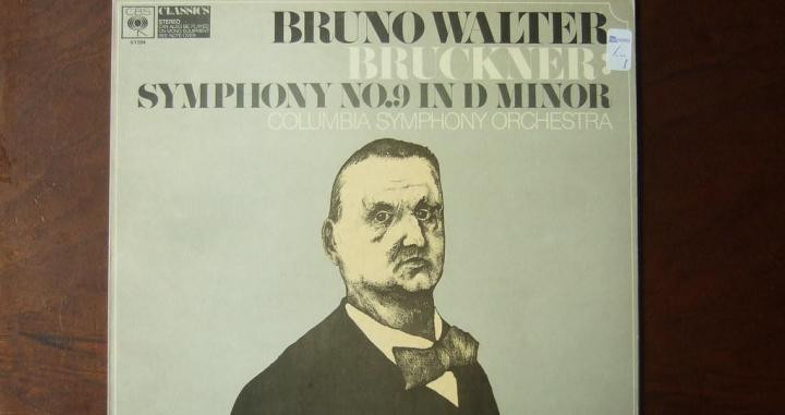 Portada de un disco con la Sinfonía 9 de Buckner interpretada por Bruno Walter