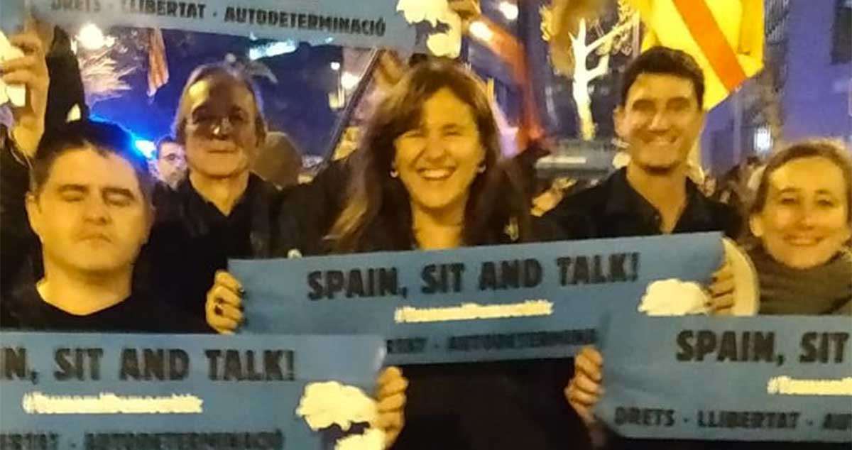 Laura Borràs, en una manifestación de Tsunami Democràtic / @LauraBorras (TWITTER)
