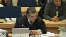 El fiscal Miguel Ángel Carballo durante el interrogatorio al mayor de los Mossos, Josep Lluís Trapero