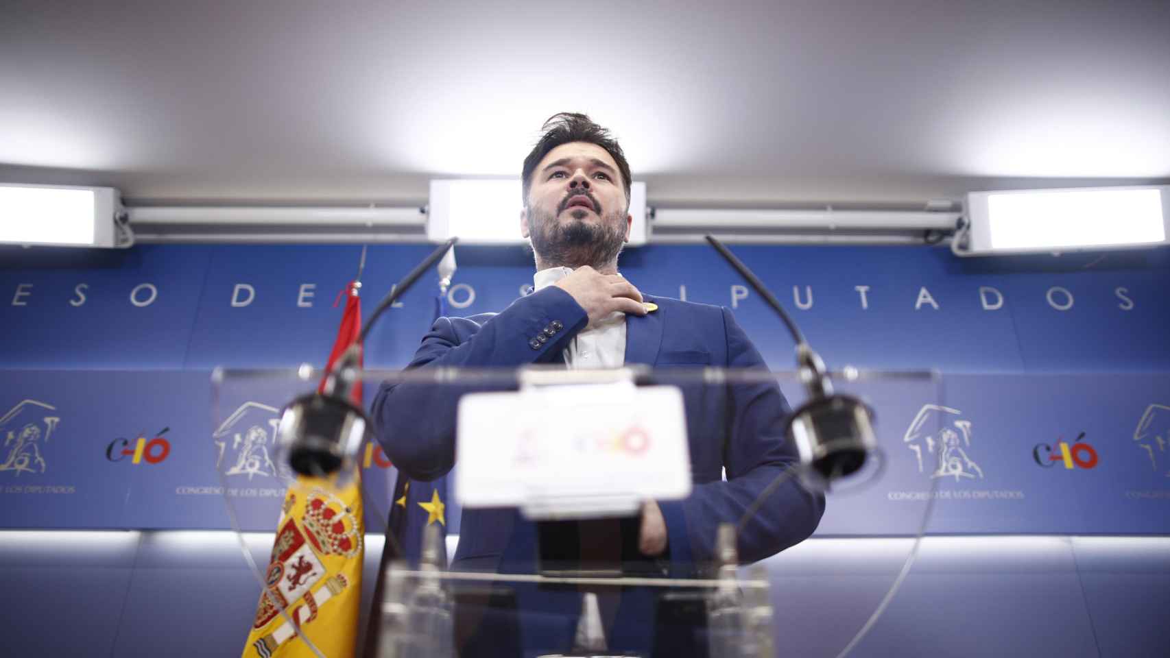 El portavoz del ERC en el Congreso, Gabriel Rufián / EUROPA PRESS